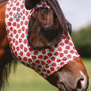 Máscara antimoscas PROFESSIONAL´S CHOICE comfort fit, con orejas, ladybug talla PONY - Imagen 1